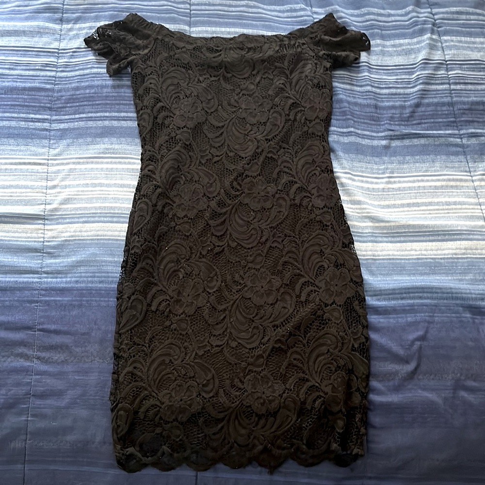 Black lace dress